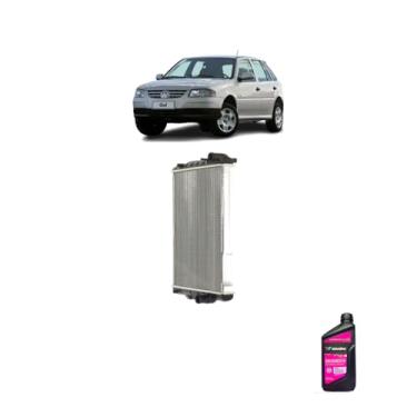 Imagem de Kit Radiador VW Gol 1000 AE 97 Com Ar Condicionado + Aditivo Radiador Concentrado