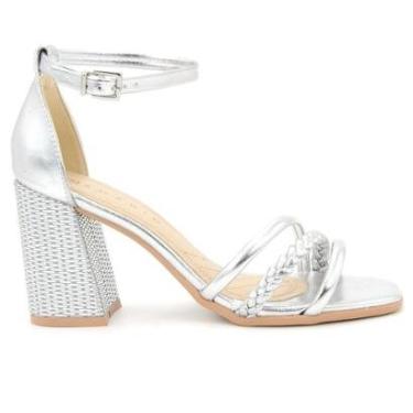 Imagem de Sandalia Ramarim 2234201 Salto Calcanhar Fechado Feminino-Feminino
