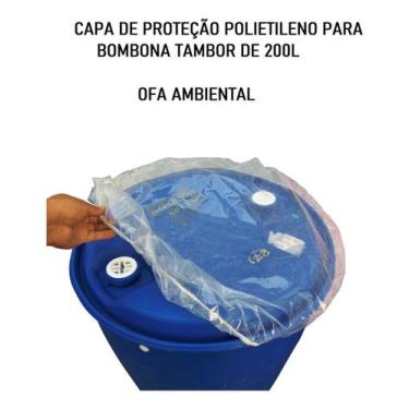 Imagem de Capa De Proteção Em Polietileno Para Bombona E Tambor 200l Transparent