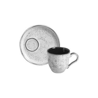 Imagem de Conjunto com 6 Xícaras De Café Orgânico 70ml com 6 Pires Descentralizado Echo