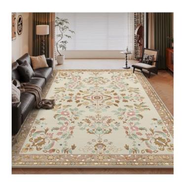 Imagem de HGTRH Tapetes de área para quarto, sala de estar, estilo boêmio, lavável, TPR antiderrapante, pilha não grossa para sala de jantar, cozinha, escritório, 1,8 x 2,5 m