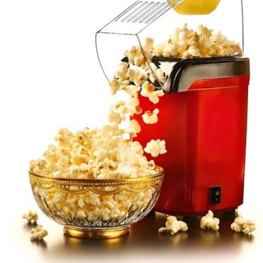 Imagem de PopWave™ Pipoqueira Elétrica Sem Óleo - Pipoca Quentinha e Saudável em 3 Minutos 110V - utensilio cozinha - eletrodoméstico - maquina de pipoca