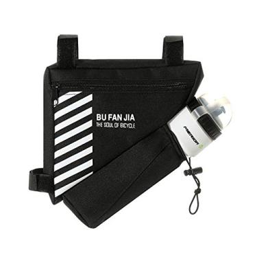 Imagem de Bolsa Triangular para Ciclismo Viga do Carro Garrafa de Água Selim Frontal Tubo Superior Kit Ferramentas Equipamento Leve Fácil Transportar Armazenamento Compacto Prático Sólido Alta Durabilidade Ativ