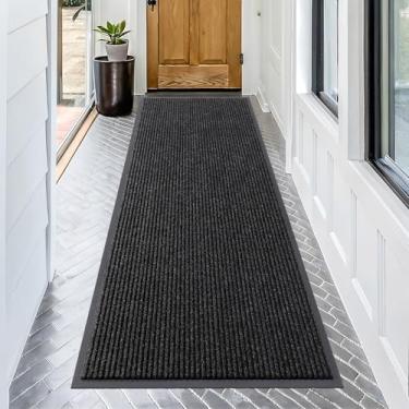 Imagem de OLANLY Tapete de porta da frente para entrada interna e externa, capacho resistente à água, resistente ao desbotamento, perfil baixo, fácil de limpar, tapetes de boas-vindas para varanda, para entrada