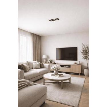 Imagem de Spot Luminária Embutir Led 6w Alumínio Tipo Picco 3 Focos Minimalista 