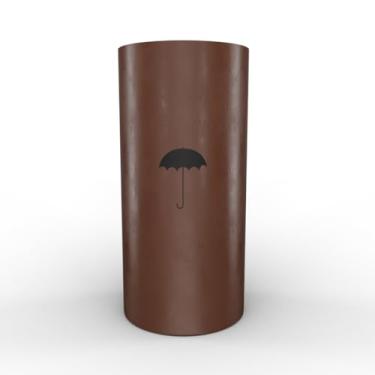 Imagem de Porta Guarda Chuva Plástico - Resistente, Reforçada, Multiuso, Escritório, Comércio, Casa.(Marrom)