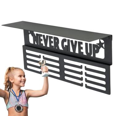 Imagem de Suporte de troféu, suporte de parede 2 em 1 | Suporte de armazenamento de prêmio de corrida, para ginástica, natação, corrida, luta, esportes, escritório, casa, meninas, meninos, atletas, crianças