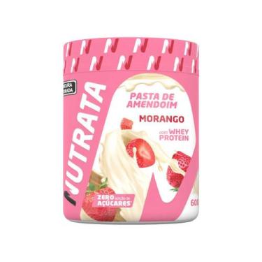 Imagem de Pasta de amendoim nutrata 600g morango