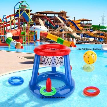 Imagem de Conjunto De Aro De Basquete Inflável Para Piscina Para Crianças, Adole