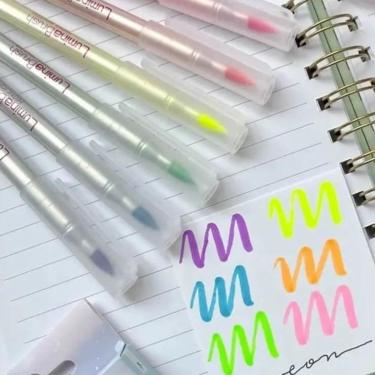 Imagem de MARCA TEXTO LUMINA BRUSH HIGHLIGHTER - NEON - 6 UN - NEWPEN