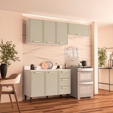 Imagem de Cozinha Modulada 3 Pecas com Tampo Amara Politorno Moveis