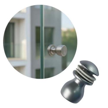 Imagem de Puxador Simples Taca Zamac Janela Porta Vidro Temperado Blindex 2011-A