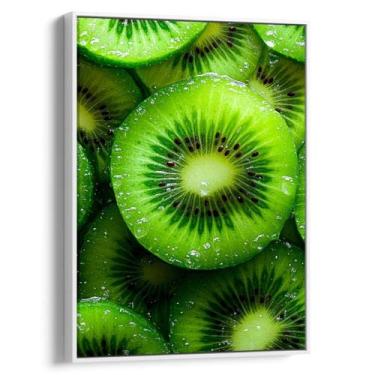 Imagem de Quadro decorativo Kiwi - Mioquadros, 90x60 cm, Branco