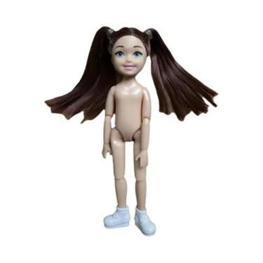 Imagem de Boneca Reborn De Pele Escura 14cm Com Articulações Móveis Para Meninos