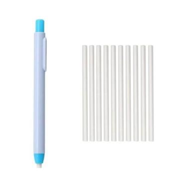 Imagem de Kit De 11 Borrachas Em Formato De Caneta Com 4 Cores E Refil Branco Pa