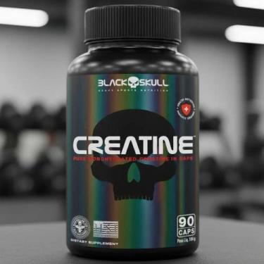 Imagem de Creatina 90 Cápsulas Pote 30 Doses - Black Skull Sabor Sem S - Congrat