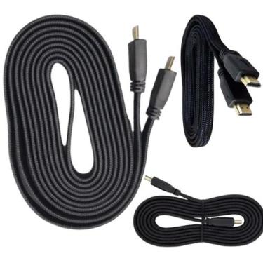 Imagem de Cabo Hdmi Gold 3m Metros 4k 3d Full Hd Blindado Tv Smart Pc - AL