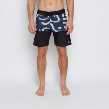 Imagem de Boardshort Quiksilver Everyday Division Lines 18 Preto-Preto-38-Masculino