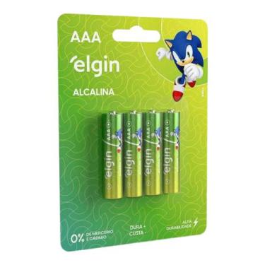 Imagem de Pilha Alcalina Aaa4 Elgin Cartela Com 04 Unidades