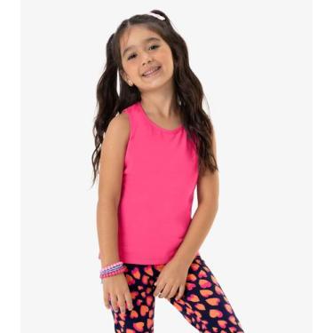 Imagem de Regata Básica Infantil Feminina Rovi Kids Rosa, 1, Rosa