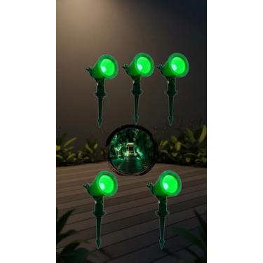 Imagem de Kit 5 Espetos LED Jardim Verde 7W Bivolt - Congratulations Store