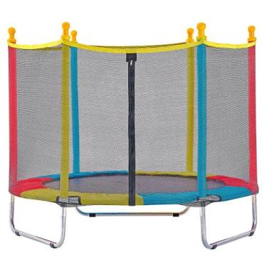Imagem de Cama Elástica Infantil Pula Pula Trampolim 1,40 M Colorida - Justfun B