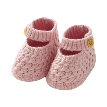 Imagem de Calçado Para Bebê Menina Primavera Outono Inverno, Sola Macia, Malha, 