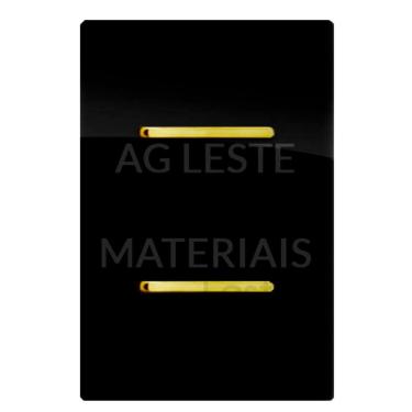 Imagem de Cj Interruptor Duplo Paralelo Com Suporte 4X2 - Dicompel Novara Preto Brilhante Gold - Dnv1700/6Pbgd