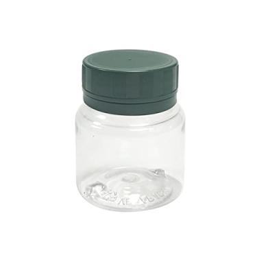 Imagem de POTE PARA CÁPSULAS PET 50ML COM TAMPA LACRE (20 PEÇAS) (Cristal C/Verde)