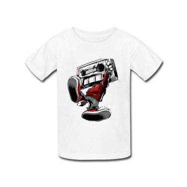 Imagem de Camiseta Infantil Rap Fita Hip Hop Musica Music Estilosa - Retha Estil