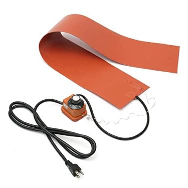 Imagem de Cobertor térmico do calor do silicone, 1200W 110V / 220V lado da guitarra dobrando o termostato aquecido de 0~200 ° C 6 polegada x 36 polegadas