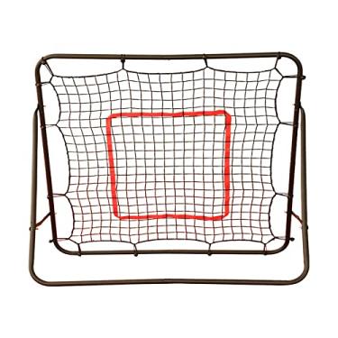 Imagem de Rede de Rebounder de Futebol Portátil Porta de Futebol Ajustável Para Baseball Basketball Kickback Equipamento de Treinamento para Treino de Quintal, Preto, 120 * 120 cm