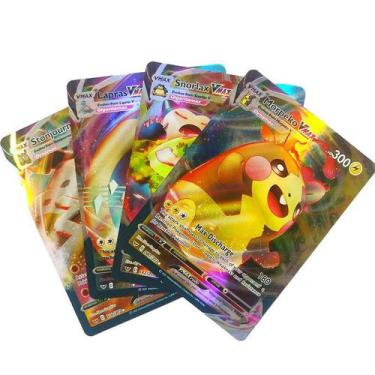 Pacotinho de 5 cartas Pokémon + 1 Pokémon V E GX + 1 Pokémon VMAX
