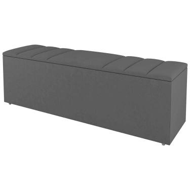 Imagem de Calçadeira Baú Queen Size Grace 160Cm Suede Preto
