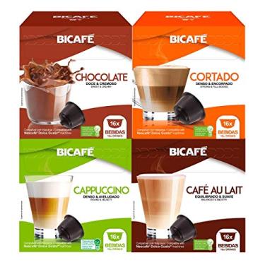 Imagem de 64 Cápsulas Para Dolce Gusto - 4 Caixas - Kit Bebida - Cápsula Bicafé