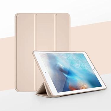 Imagem de Capa para tablet Compatível com iPad Mini 6 2021 Slim Stand Hard Back Shell Protective Smart Cover Case, leve Shell Tri-Fold Folio Cover & Auto Wake/Sleep Estojo Protetor Completo (Color : Rose Gold