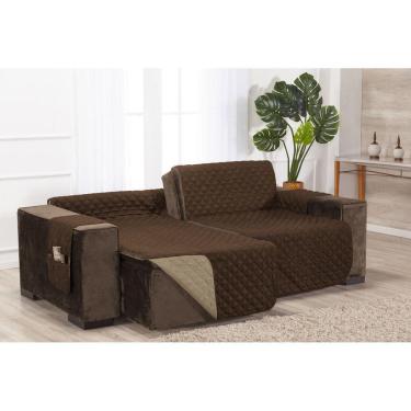 Imagem de Protetor Para Sofá Reclinável 1,80M X 2,40M Tabaco/Cáqui