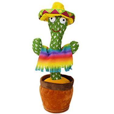 Imagem de HJKPM Cacto dançando, cacto balançando brilhante brinquedo de pelúcia pode cantar e falar, I9