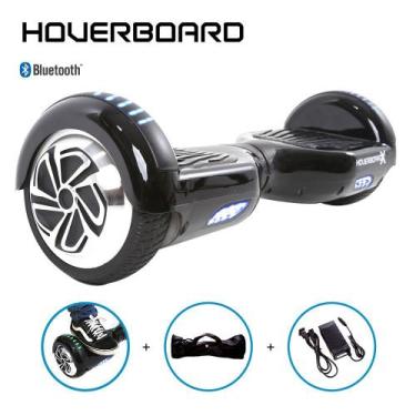 Imagem de Skate Elétrico 6,5 Preto Hoverboard Bluetooth E Bolsa