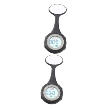 Imagem de CALLARON 2 Unidades Relógios De Para Mulheres Relógio De Relógio De Bolso Enfermeiras Assistem Relógio De Lapela Relógio Elétrico Eletrônico Senhorita Medidor Elétrico