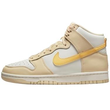 Imagem de Nike Tênis feminino Dunk High WMNS DD1869 102 Futebol Cinza - Tamanho, Vela dourada de baunilha pálida/topázio, 7.5
