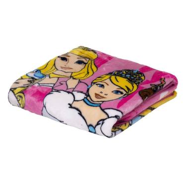 Imagem de Cobertor Raschel Plus Disney Charme De Princesas 1,50 M X 2,00 M Rosa