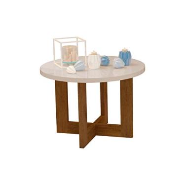 Imagem de Mesa de Centro JB8001 Perola com Caramelo