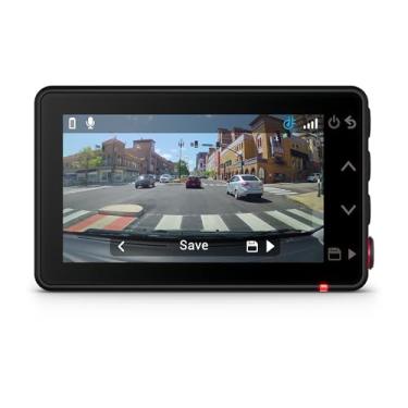 Imagem de Garmin Dash Cam™ X210, câmera compacta HD de 1440p com campo de visão de 140 graus, polarizador embutido Clarity™, controle por voz, GPS, tela de 2,4 polegadas, gravação automática