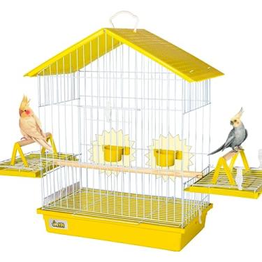 Imagem de JEL PLAST Gaiola Para Calopsita Teto Plástico- Amarelo