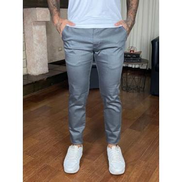 Imagem de Calças Sport Fino Skinny Masculina Bolso Faca - Next Jeans, Cinza chum