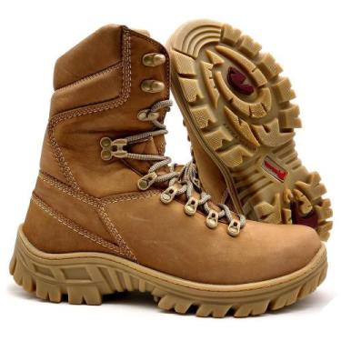 Imagem de Coturno Cano Alto Couro Segurança EPI Trabalho Daia a Dia - BM Brasil,