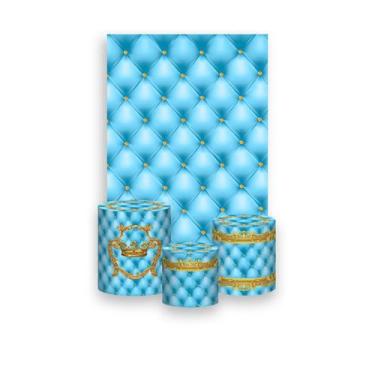 Imagem de Painel De Festa Vertical 1,50 x 2,20 + Trio De Capas Cilindro - Realez