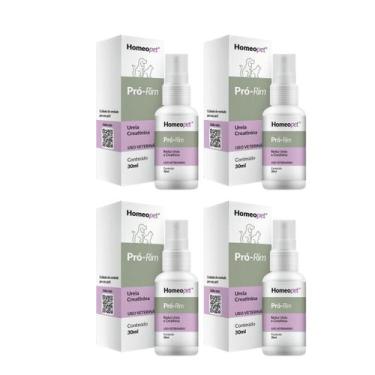 Imagem de Kit 4 Pró Rim Cães Gatos Problemas Renais Homeopet 30ml - Real H