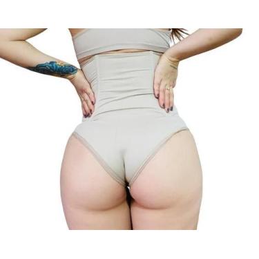 Imagem de Cinta Modeladora Calcinha Alta Compressão 8 Barbatanas M13 - Fanáticos